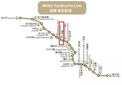 a map of the metro vancouver line at COMMA HOUSE Nishi-Ikebukuro 102 in Tokyo