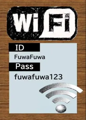 a sign that says wfi and a wifi symbol at \uff26\uff55\uff57\uff41\uff26\uff55\uff57\uff41 in Tokyo