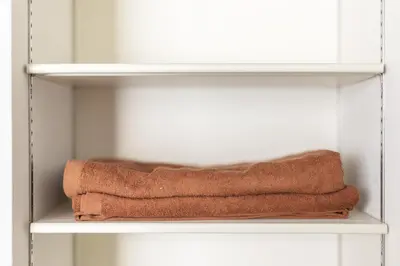 two towels on a shelf in a closet at Marvelous Higashikanda - Vacation STAY 85125v in Tokyo
