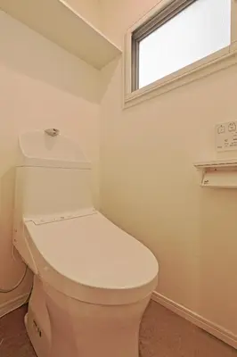 a bathroom with a toilet and a window at V Close to Shinjuku Kabukicho Korean Town FrWIFI L in Tokyo