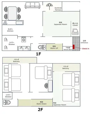 a schematic diagram of the proposed layout of a garage at Lucky you! TATEISHI in Tokyo