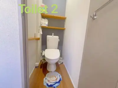 a small bathroom with a toilet in a room at \u5fc3\u306e\u5bbf in Tokyo