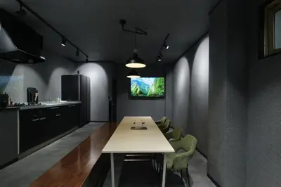 a dining room with a table and chairs at ACOE Nakano-Sakaue Holiday Home 5 Minutes to Shinjuku in Tokyo