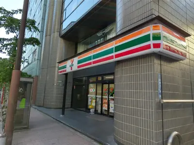 a store front of a building on a street at Stay Chill Shinbashi in Tokyo