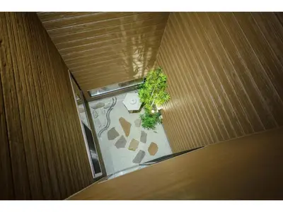 an overhead view of a table with a plant on it at YADOYA Ryusenjicho - Vacation STAY 86915v in Tokyo