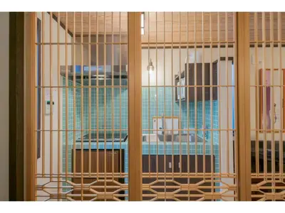a cage full of suitcases in a room at YADOYA Matsugaya - Vacation STAY 91980v in Tokyo
