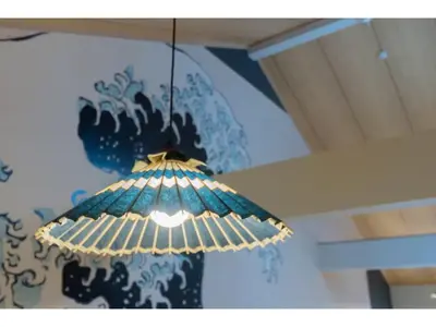 a chandelier hanging from a ceiling in a room at YADOYA Negishi - Vacation STAY 92008v in Tokyo