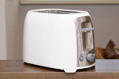 a toaster sitting on top of a counter at Zuzu & Gizmo in Tokyo