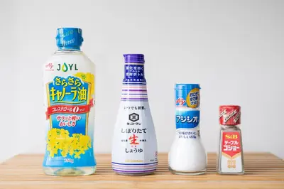 three bottles of milk on a wooden table at The Guest House Nagomi in Tokyo