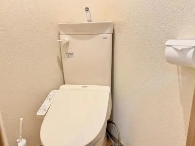 a bathroom with a white toilet in a room at Shinjuku Cloudlive AE AF in Tokyo