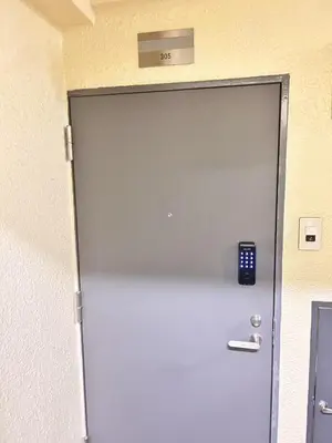 a door with a remote control sitting on top of it at Y-Shinjuku City, Okubo 3F-SJ0069 in Tokyo