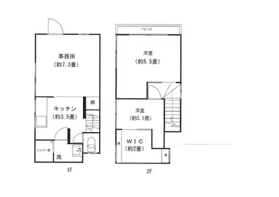 a floor plan of a house at HOTEL Japonica ANX in Tokyo