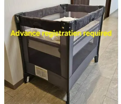 a black bunk bed with awarning registration required at Asakusa Stay \u897f\u6d45\u8349 in Tokyo
