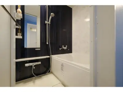 a bathroom with a shower and a sink and a tub at FourStoriesHotelMaihama Tokyo Bay - Vacation STAY 73101v in Tokyo