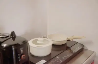 a stove top with a bowl on top of it at Shibuya-E604 in Tokyo