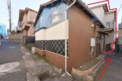 a building on the side of a street at Momiji Hotel in Tokyo