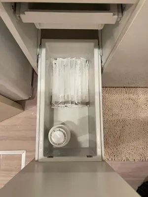 a refrigerator with its door open in a room at MU HOUSE Ikebukuro \u6c60\u888b\u99c5\u8eca1\u5206 in Tokyo