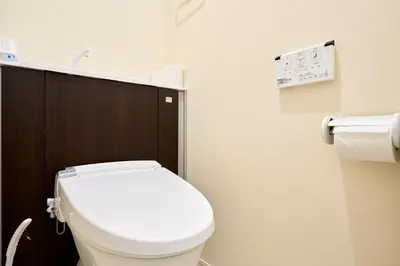 a bathroom with a white toilet in a room at K1 4min from nearest station 7min to shinjuku area101 in Tokyo