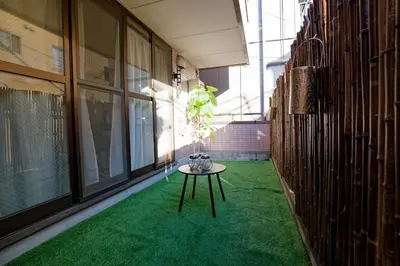 a room with a table with a potted plant on it at Palette house Spacious 56 sqm Tokyo Apartment near Station in Tokyo