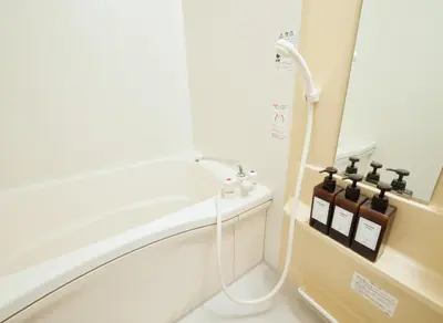 a shower in a bathroom with a tub at Est Stay KOIWA - Private Tokyo Apartment with Easy Access to Airport and Popular Attractions in a Calm and Friendly Neighborhood in Tokyo