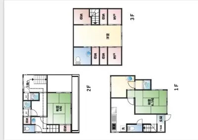 a floor plan of a house at 池袋 Cozy for 3-12guests 3BR House-3Showers &3Toilets in Tokyo