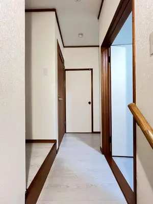 an empty hallway with two doors in a building at Takara\u8c4a\u5cf6\u5712201 NR0435 in Tokyo