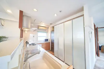 a large tub in a kitchen with a sink at Jazz Building 4F5F - Vacation STAY 28953v in Tokyo