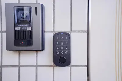 a remote control is attached to a wall at Unite Stay URAYASU 101 8 minutes by car or 15 minutes by bus to Disneyland in Tokyo