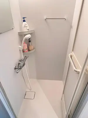 a bathroom with a stairwell with a sink at Walking distance to Sunshine, families are welcome and easy to live in in Tokyo
