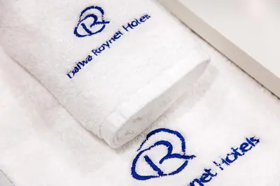 a towel with the words happy new year written on it at Daiwa Roynet Hotel Ginza PREMIER in Tokyo