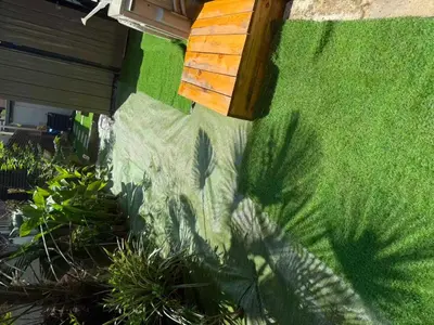 a shadow of a person on a green wall at aiki house in Tokyo
