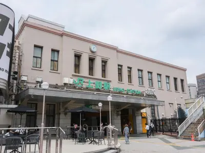 a large building with people standing outside of it at ESTABLISHMENT Ueno in Tokyo