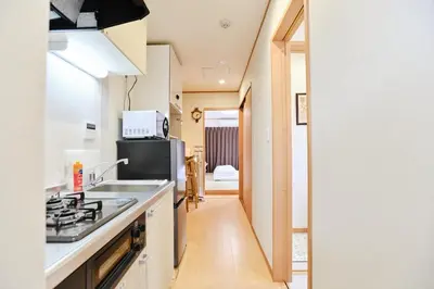 a kitchen with a sink and a stove at Tokoryokan - Takasago - Vacation STAY 20335v in Tokyo