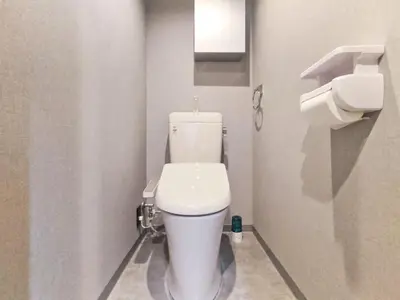 a bathroom with a white toilet in a stall at PA Shinjuku St a-9mins -Higashishinjuku subway-5mins-\u65b0\u5bbf-\u6b65\u884c\u4f0a\u52bf\u4e398\u5206-MAX4p in Tokyo