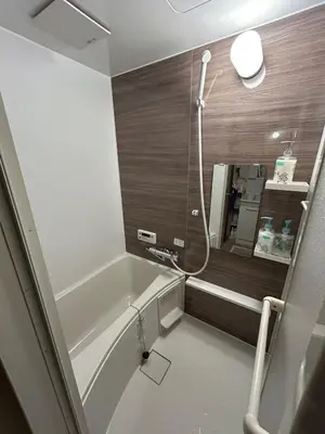 a bathroom with a bath tub and a sink at Unique house mixed Japanese and European old style in Tokyo