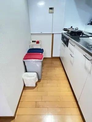 a small kitchen with a sink and a stove at \u5b9d\u5c45\u7acb\u77f3Hotel KS0433 in Tokyo