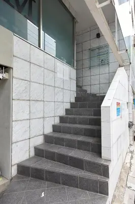a set of stairs in front of a building at PREMIER suite Roppongi Crossing Tokyo in Tokyo