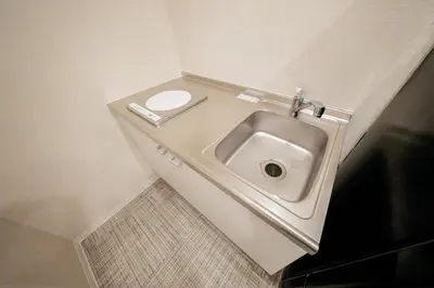 a bathroom with a sink and a toilet at Humming Kinshicho 303-202-301 - Vacation STAY 18969 in Tokyo