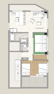 a floor plan of a house at 2BR Apartment Only 2 Stops to Shinjuku Includes Baby Essentials & Luggage Hold in Tokyo