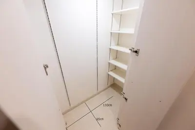 a walk in closet with a door and a floor at LIVCITY Kinshicho 1102 Skytree view in Tokyo