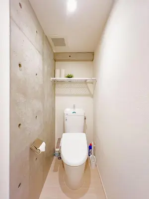 a bathroom with a white toilet in a room at \u6d45\u8349 ideas hotel \u5927\u5e8a\u623f-TT0390 in Tokyo