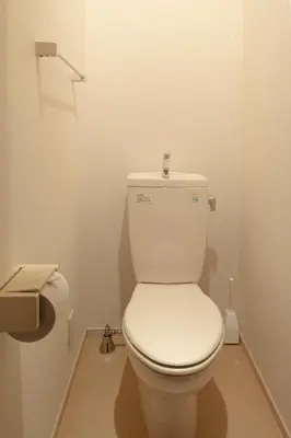 a bathroom with a white toilet in a stall at \u30e1\u30be\u30f3\u67cf\u6728 in Tokyo
