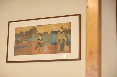 a picture of a painting hanging on a wall at Historic House in Sangenjaya - Central Tokyo Stay in Tokyo