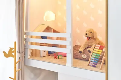 a room with a bunk bed with a teddy bear at A 3rooms Max12people 3min Tateishi Sta 20min Asakusa 25min Tokyo Sta 30min Shinjuku Easy Access to Skytree Family House Tokyo \u7acb\u77f3 \u6700\u592712\u540d TATEISHI HIDEAWAY in Tokyo