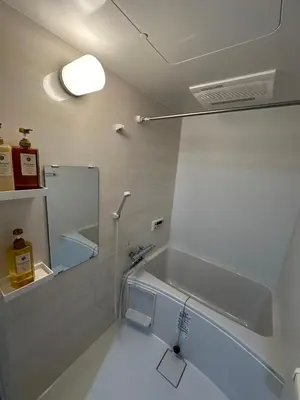 a bathroom with a sink and a mirror at \u65b0\u7bc9OPEN GREW OJI residence301 in Tokyo