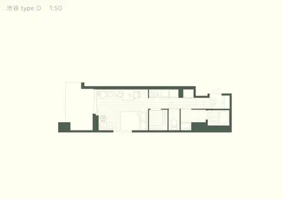 a floor plan of a house at The Apartment Hotel Shibuya 2 in Tokyo