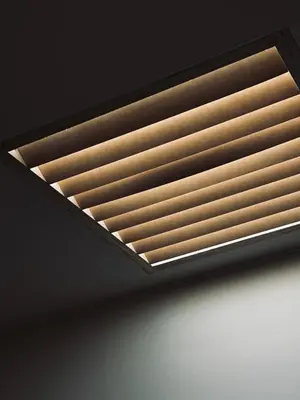 a light in a room with a ceiling at \u5317\u6e0b\u8c37inn in Tokyo