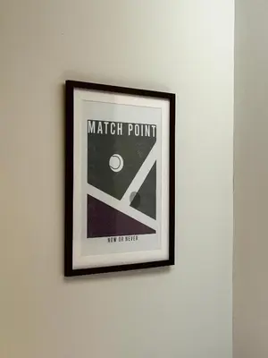a picture of a match point on a wall at \u5317\u6e0b\u8c37inn in Tokyo