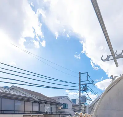 a view of a blue sky with clouds at Near Shinjuku Nakano unit walking 4mins Broadway in Tokyo