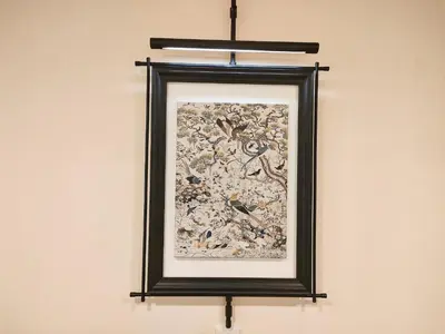 a framed picture hanging on a wall at B2 Shinjuku JR St 8 mins 2 bedrooms and 1 living room Max 5P Direct to Shinjuku Ueno Ginza Shibuya Ikebukuro Yoyogi Shinagawa \u65b0\u5bbf\u533a \u9ad8\u7530\u9a6c\u573a\u8f66\u7ad98\u5206\u949f \u4e24\u5ba4\u4e00\u5385 \u6700\u59275\u4eba in Tokyo